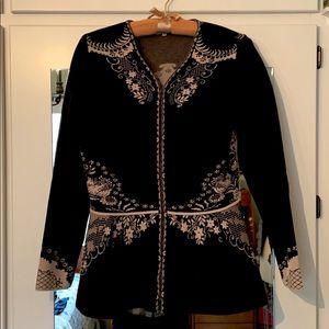 IVKO zippered cardigan never worn! Sz S